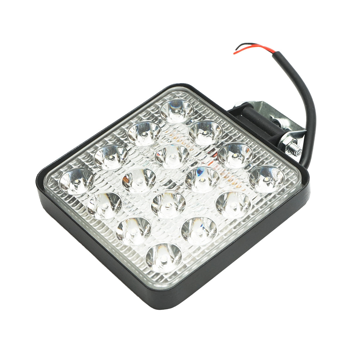 Lámpa, 16 LED-del, 10–60V, 48W, 60° sugárzási szög, négyzetes kivitel, Breckner Germany