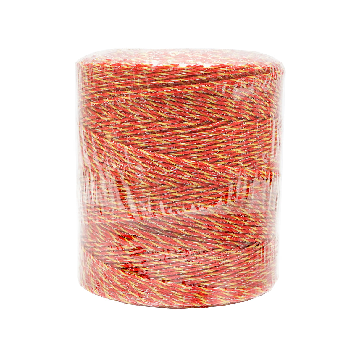 Elektromos kerítés dróttekercs, narancssárga, 2 mm átmérő, 6×0,15 mm rozsdamentes acél betéttel, ellenállás 8 Ohm/m, 500 m, Thor