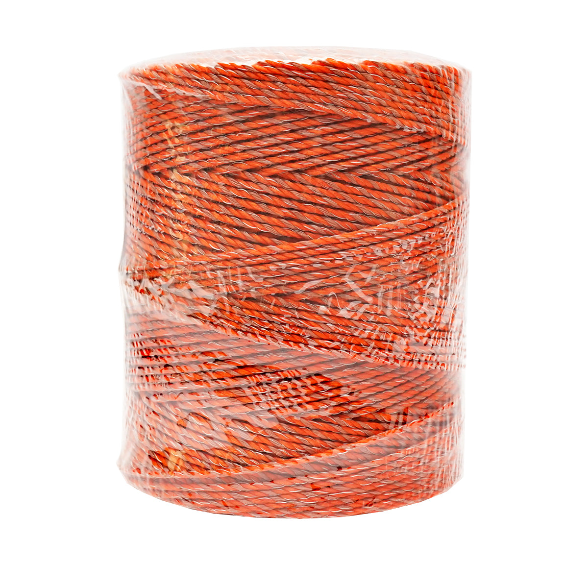 Elektromos kerítés dróttekercs, narancssárga-barna, 3 mm átmérő, 5×0,2 mm rozsdamentes acél betéttel, ellenállás 4,5 Ohm/m, 500 m, Thor