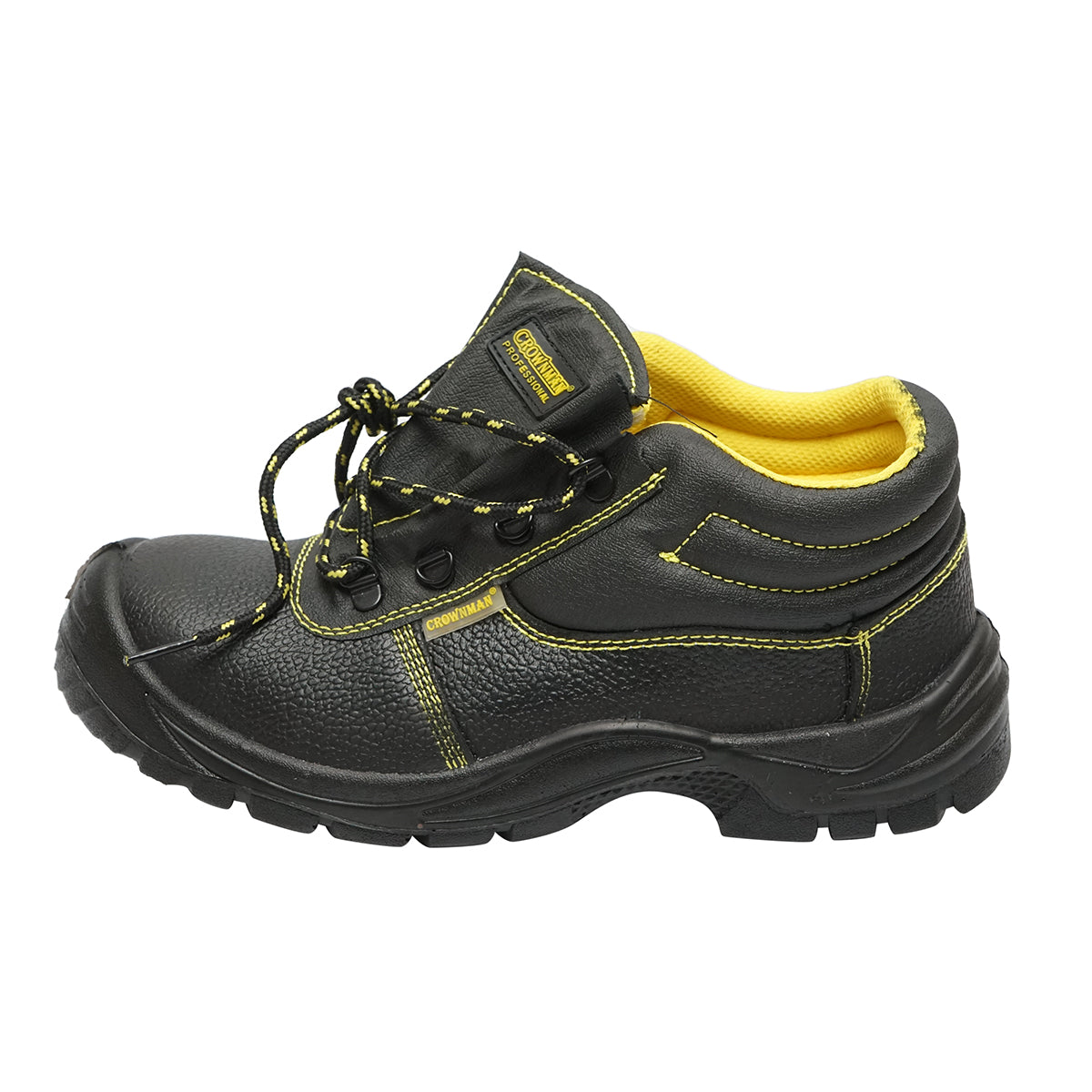 Védőbakancs acél lábujjvédővel és acél talplemezzel, 41-es méret, Crownman