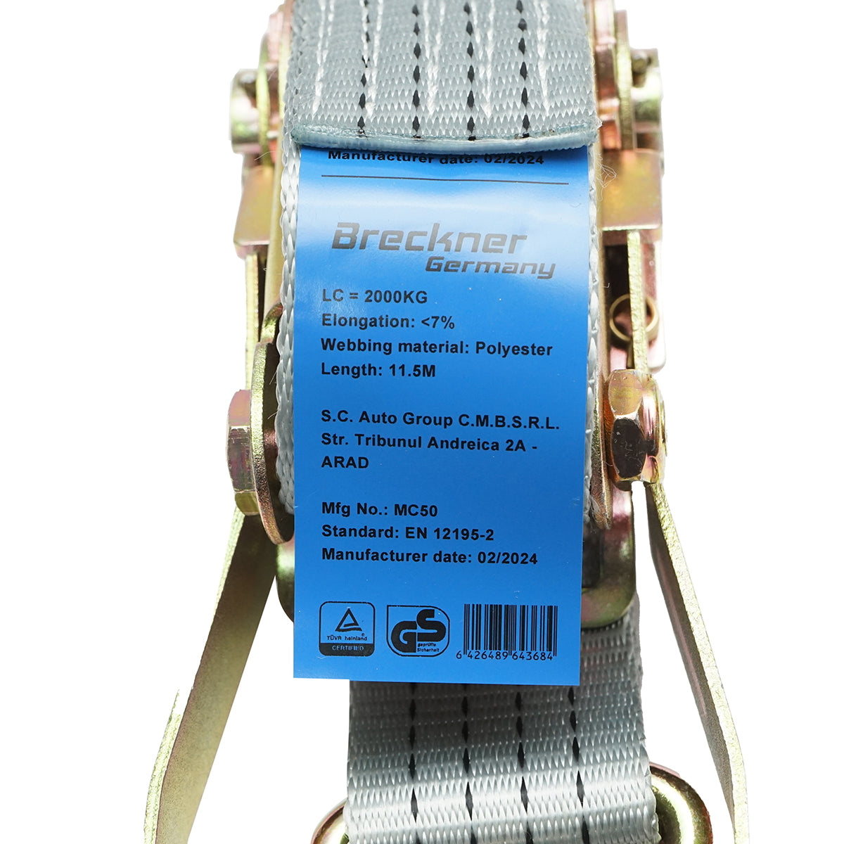 RACSNIS HEVEDER 12MX50MM 2000KG BRECKNER GERMANY