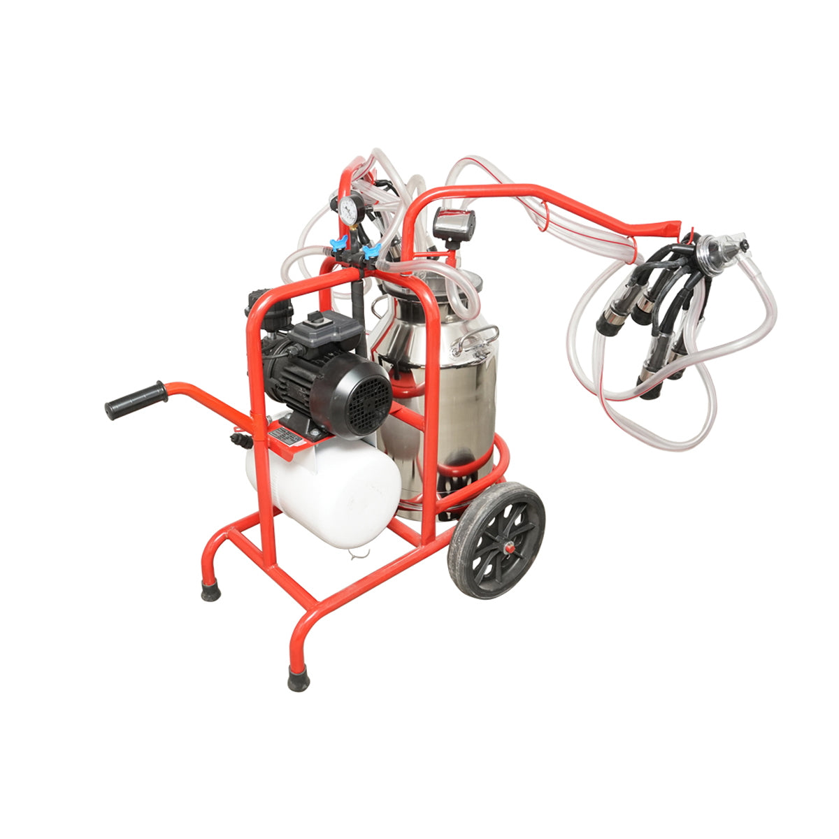 Tehénfejő gép 160 cc gyűjtőegységgel, horganyzott vázzal, 40 literes rozsdamentes acél tartállyal, 2 állásos, Breckner Germany