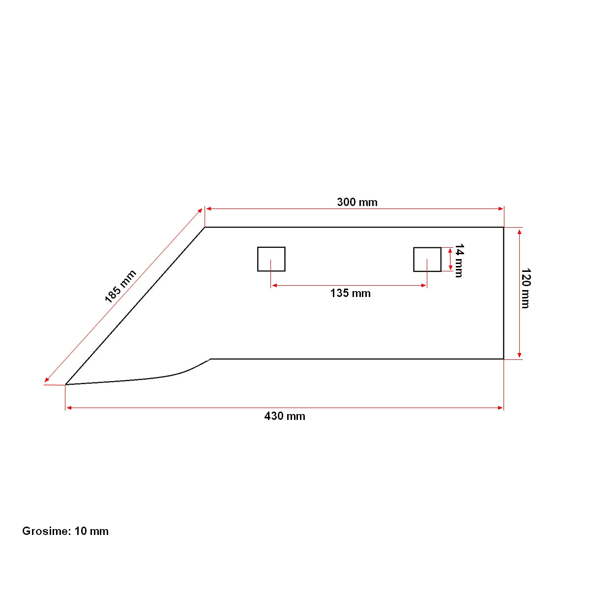 Sorművelő csoroszlya PP2 típusú ágyekéhez