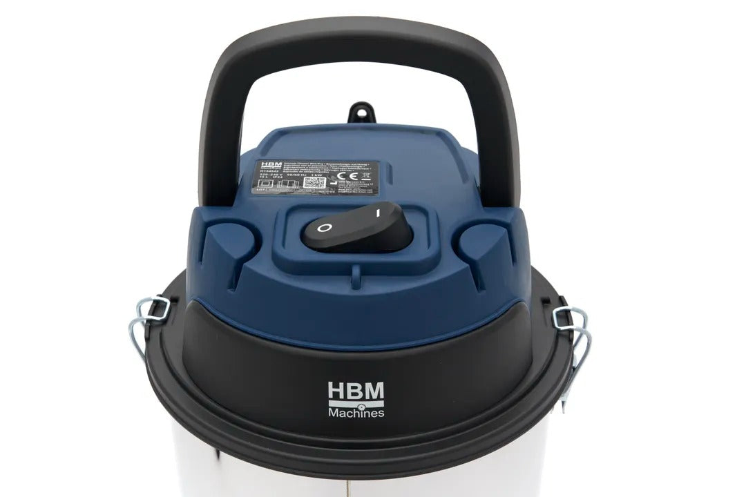 PROFESSZIONÁLIS NEDVES/SZÁRAZ PORSZÍVÓ 1000 W 15 L KOMPAKT ÉS CSENDES HBM