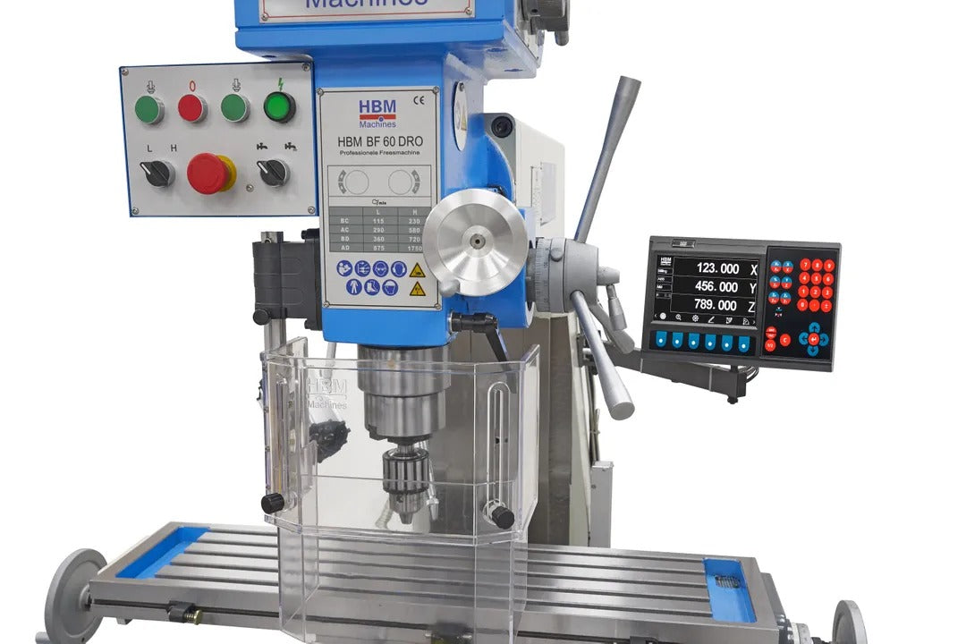 FÚRÓ ÉS FELSŐMARÓ GÉP NAGY ASZTALLAL ÉS DIGITÁLIS KIJELZŐVEL BF 60 400 V