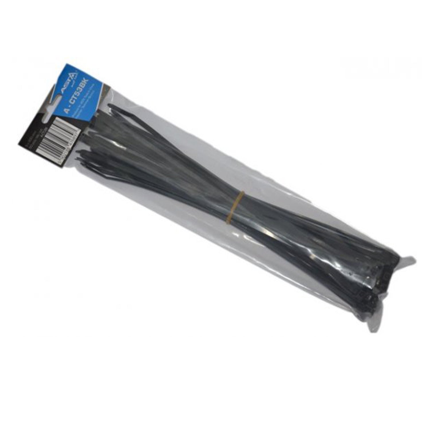 50 db műanyag gyorskötöző készlet 5x300mm fekete