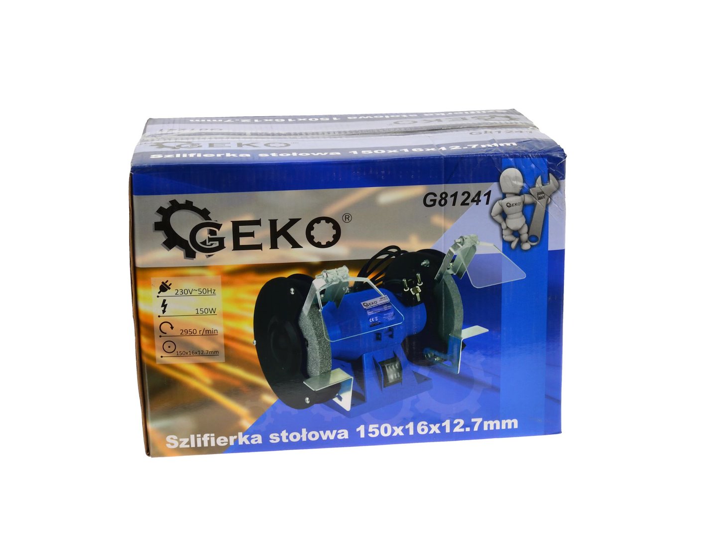 ASZTALI CSISZOLÓ – KÖSZÖRŰGÉP 150 MM 150 W GEKO