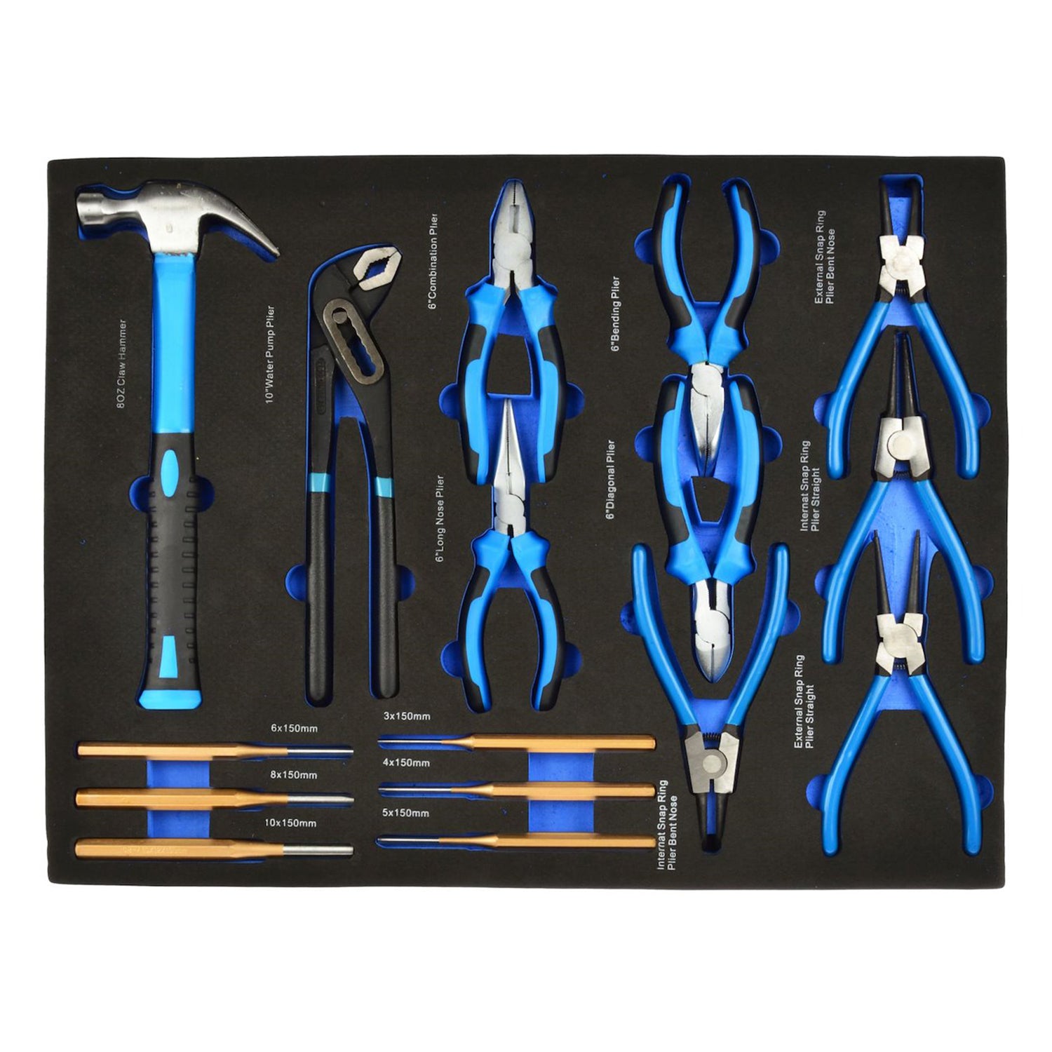 SZERSZÁMOS SZEKRÉNY – SZERSZÁMOS KOCSI MODUL FOGÓ ÉS CSAPSZEGKIÜTŐ KÉSZLETTEL 16 DB GEKO