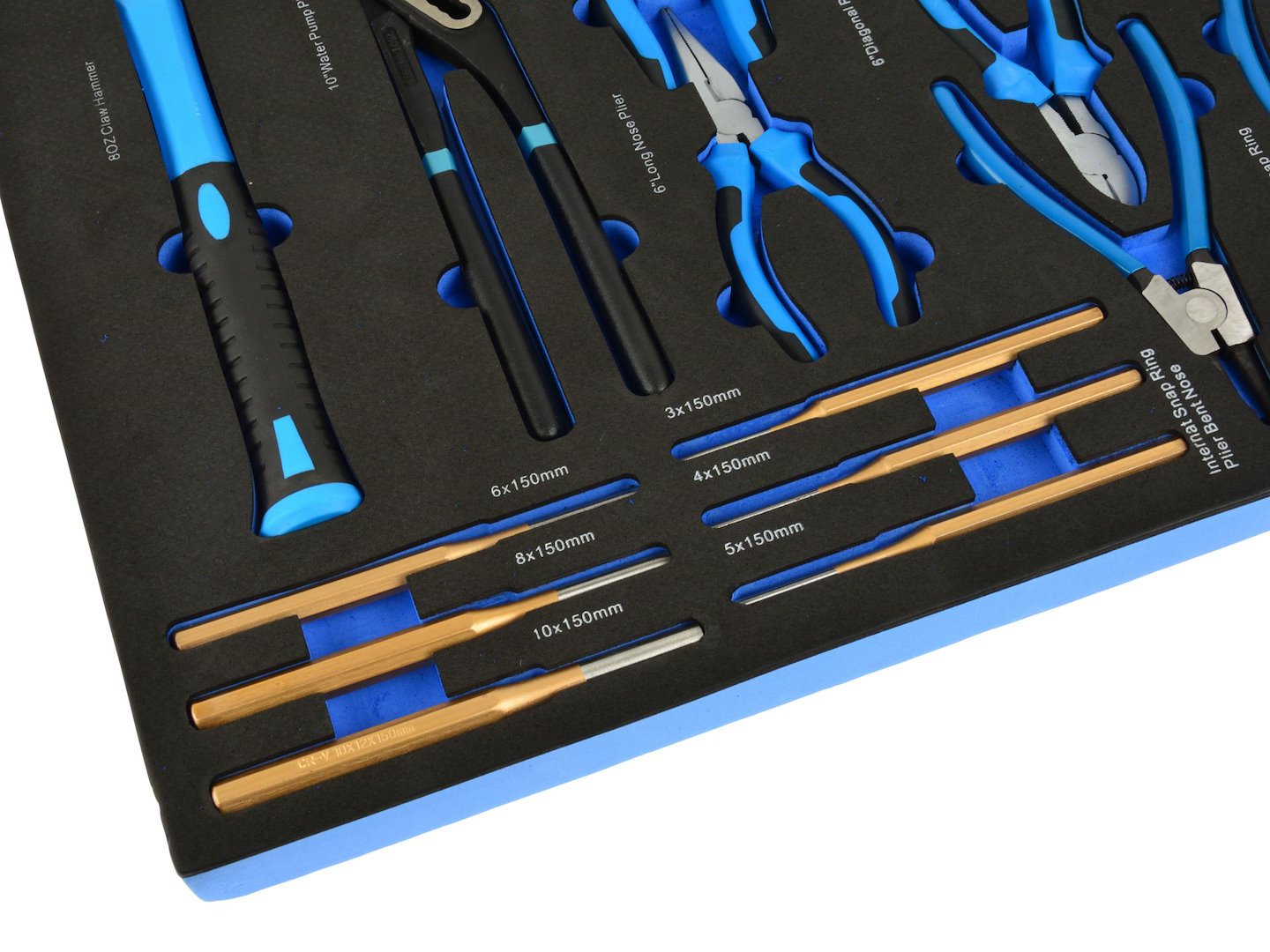 SZERSZÁMOS SZEKRÉNY – SZERSZÁMOS KOCSI MODUL FOGÓ ÉS CSAPSZEGKIÜTŐ KÉSZLETTEL 16 DB GEKO