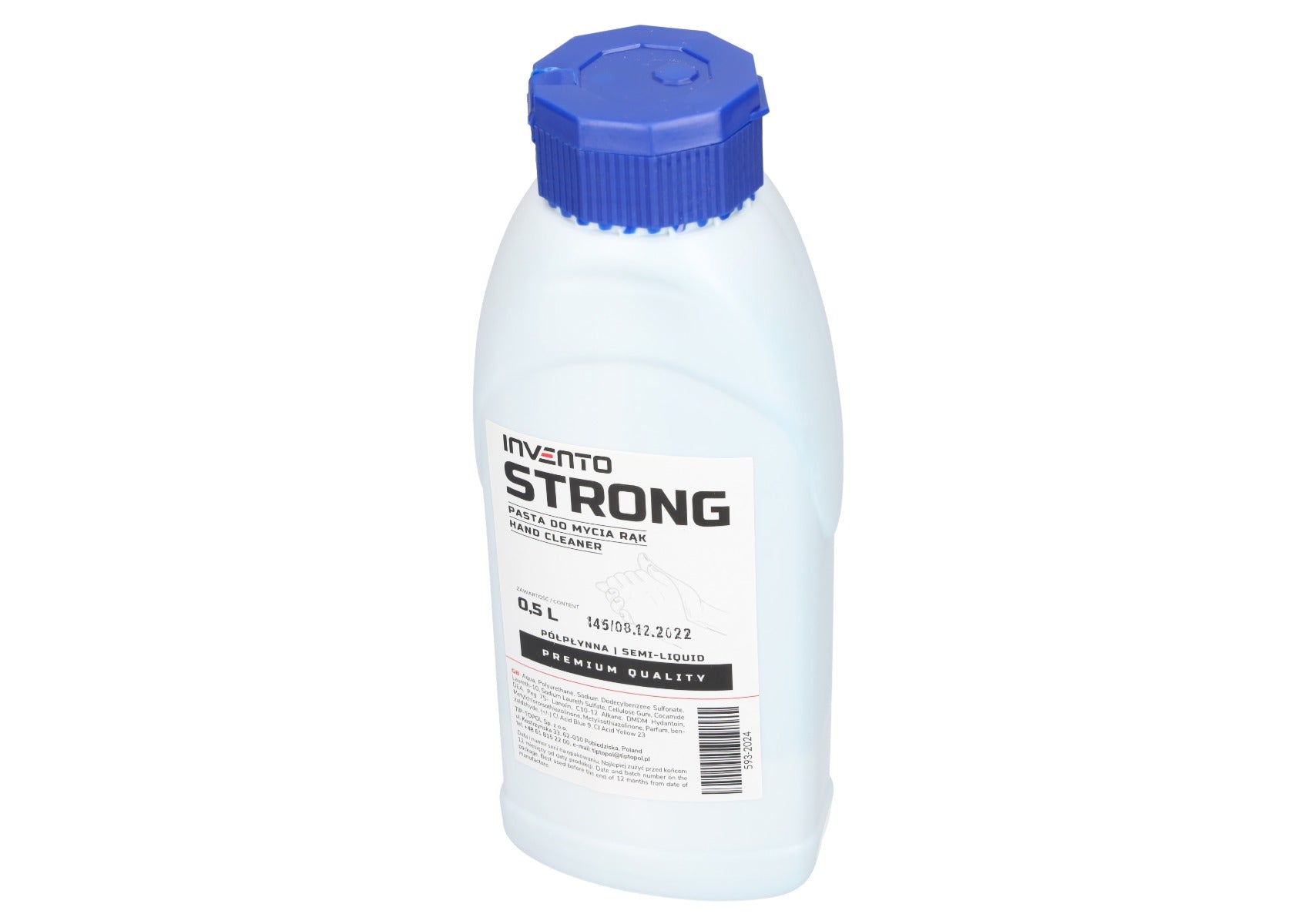 KÉZTISZTÍTÓ GÉL 0,5 L STRONG INVENTO