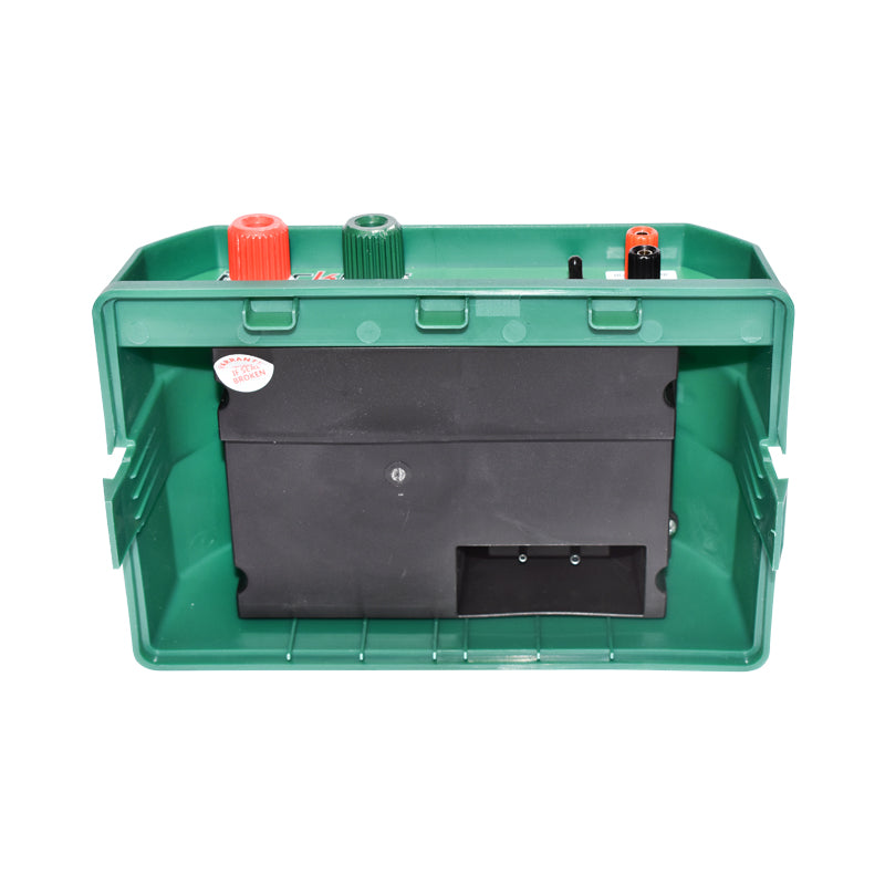 Impulzusgenerátor elektromos kerítéshez, 9–12 V, 0,38 Joule, 10 W napelemmel, Breckner Germany