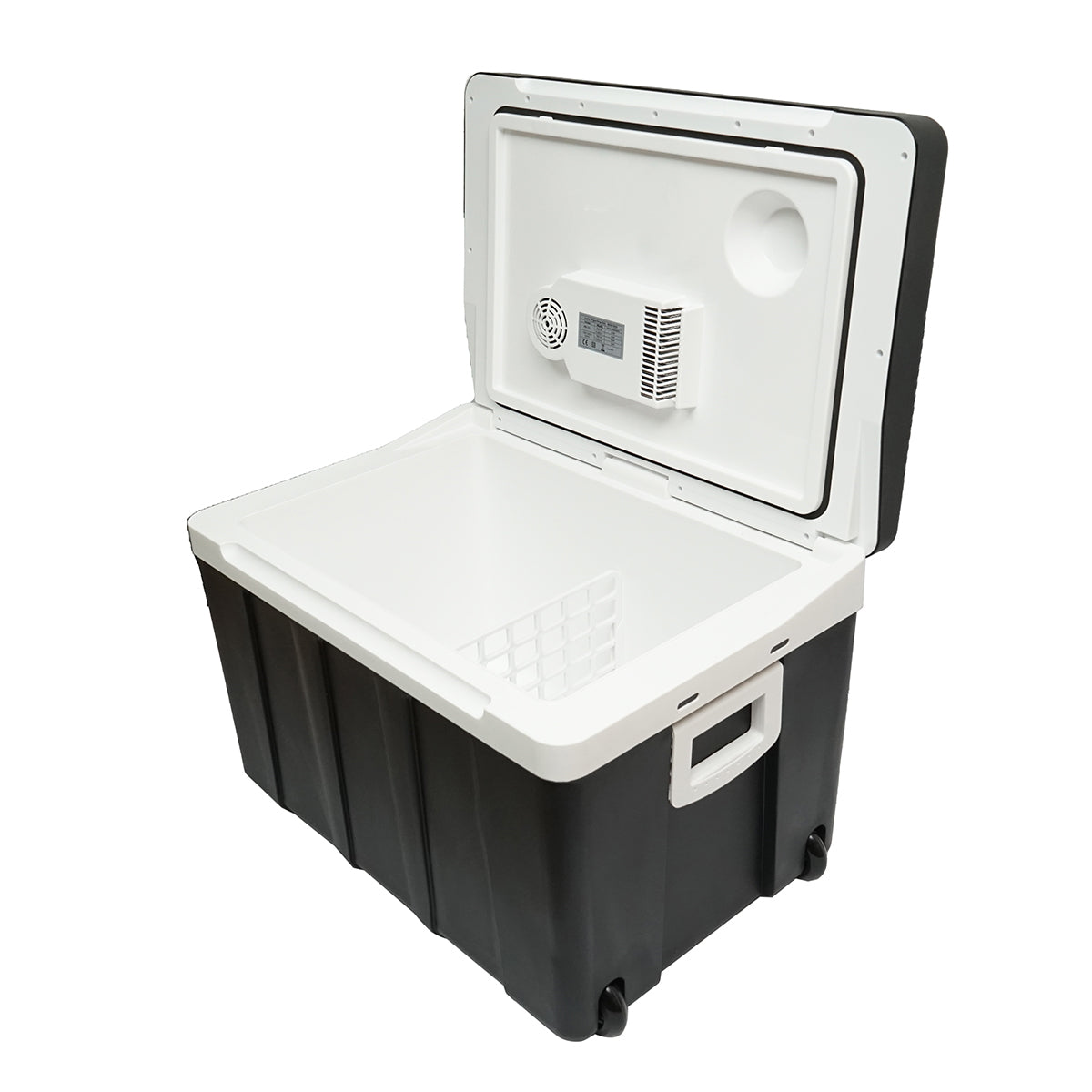 Termoelektromos hűtő 50L kapacitás 12V-os tápfeszültség 48W 220V adapterrel Breckner Germany