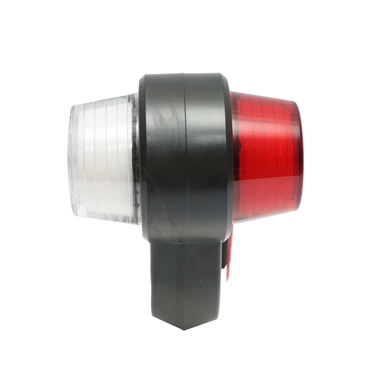 Oldalsó LED helyzetjelző lámpaszett, karral, 12–24V, fehér-piros, FR0158, Breckner Germany