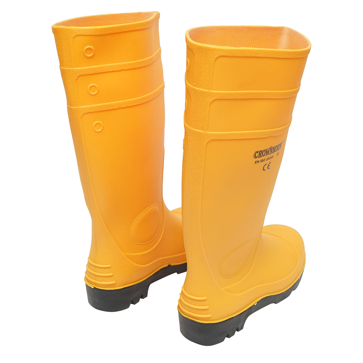 Munkavédelmi gumicsizma, sárga, 45-ös méret, Crownman