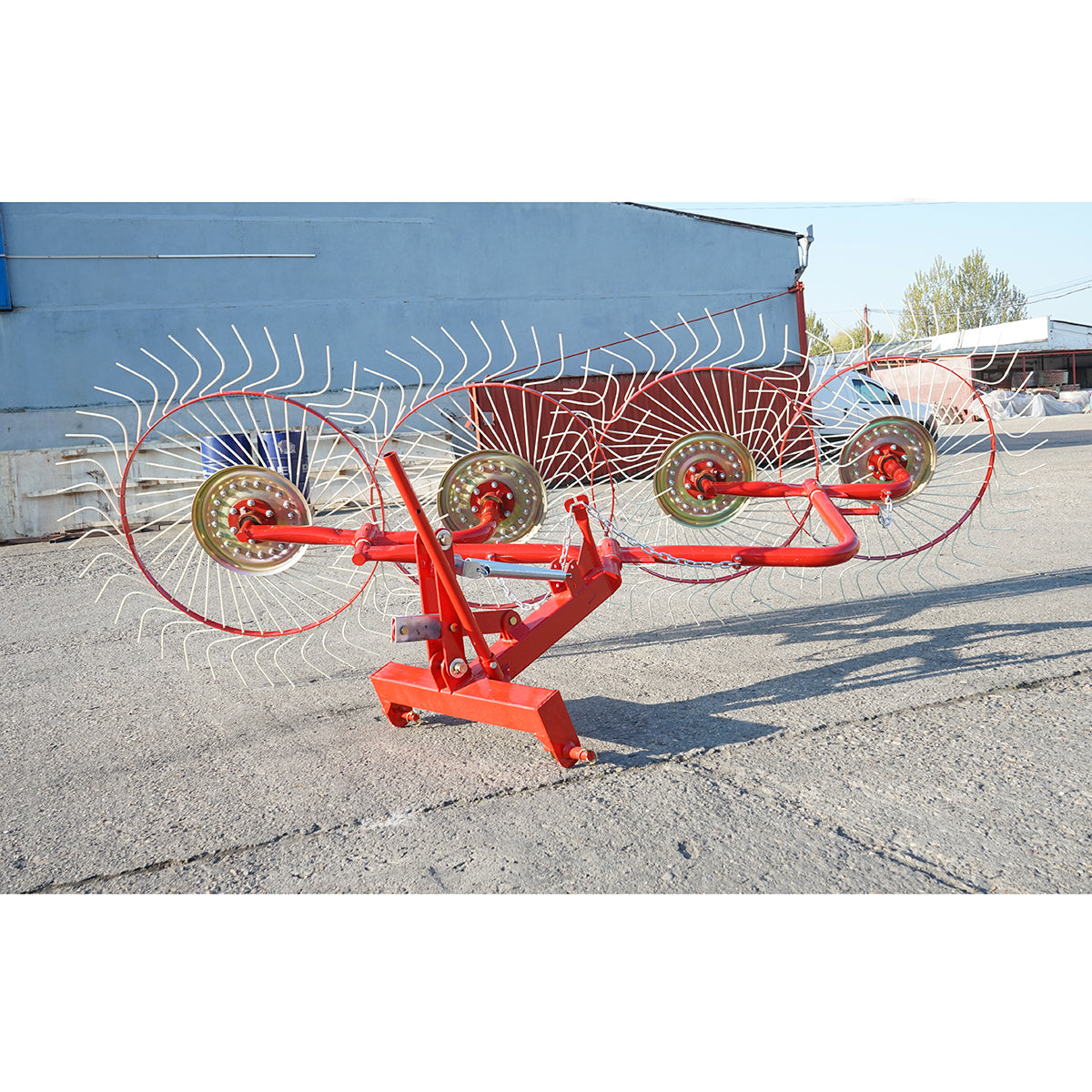 Szénaforgató gereblye, 4 forgó gereblye, átmérő 1250mm