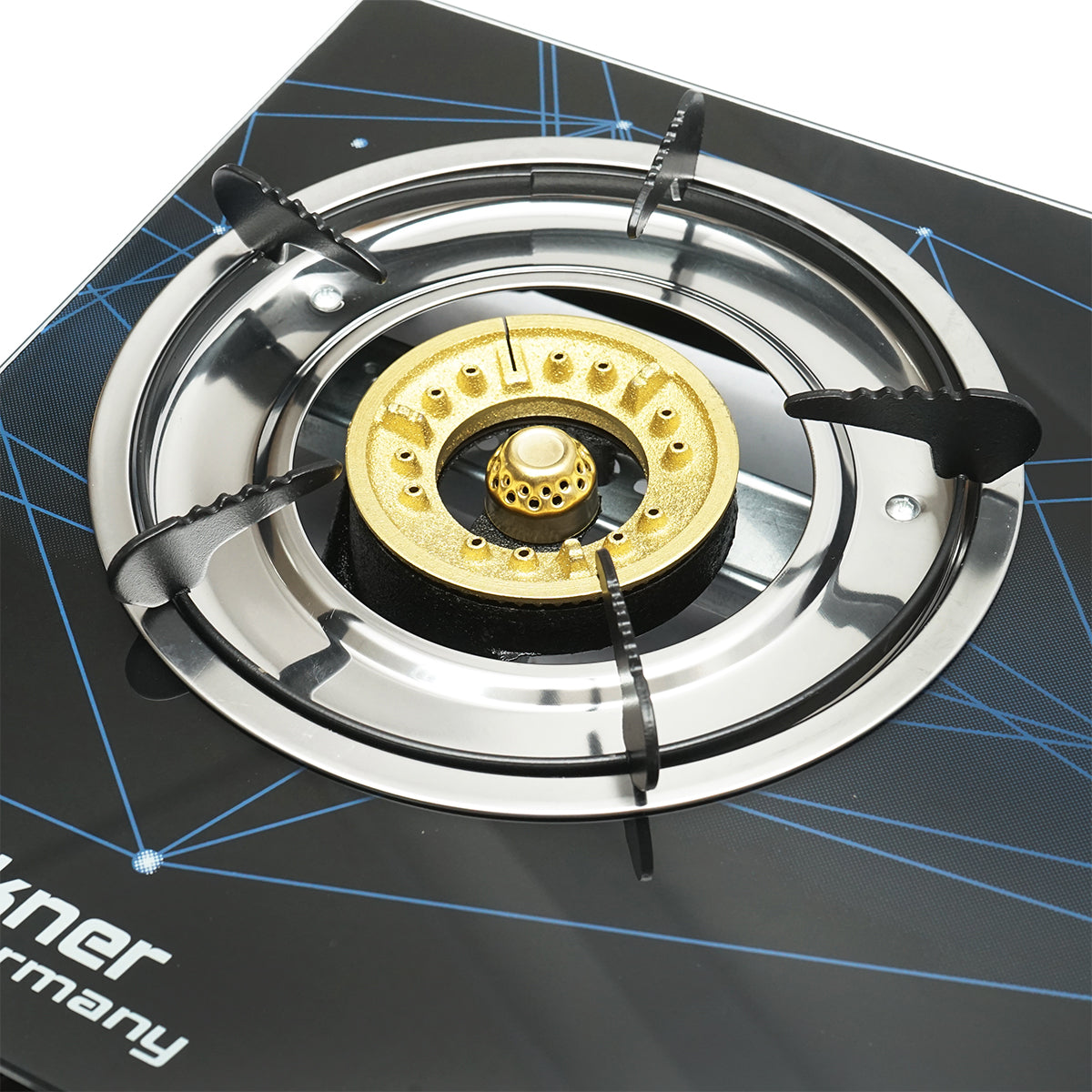 Tűzhely, 2 égős öntöttvas 3KW, biztonsági üveg 700x380x94mm Breckner Germany