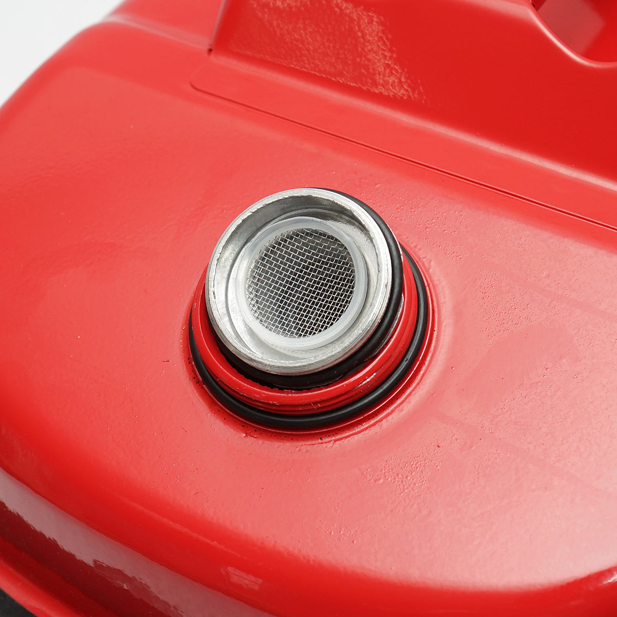 Fémtartály, vízszintes, 20L, flexibil tömlővel és csavaros kupakkal