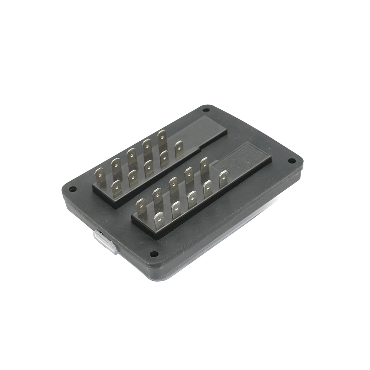 Lapos biztosíték elosztó, 10 ágú, Breckner Germany