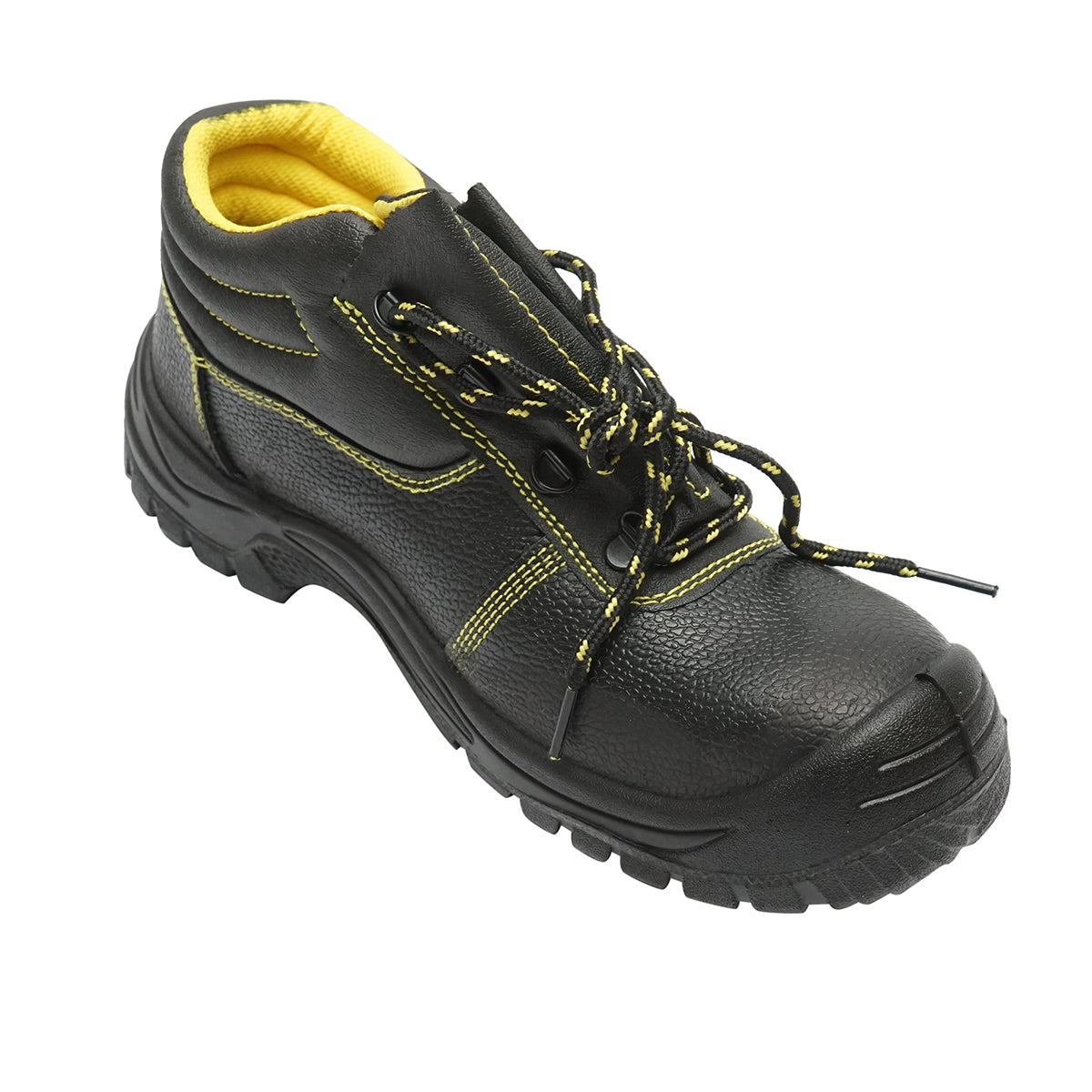 Védőbakancs acél lábujjvédővel és acél talplemezzel, 40-es méret, Crownman