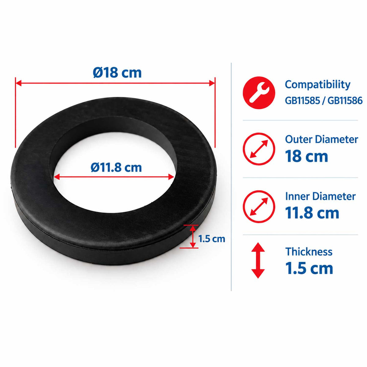 Gumikorong adaptergyűrű 3,5T légpárnás emelőhöz GEBO TOOLS