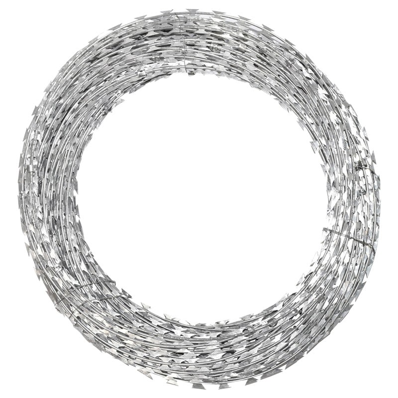 Horganyzott concertina pengésdrót, 15 m, átmérő: 450 mm, 7,0 kg/tekercs