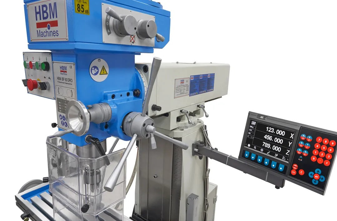 FÚRÓ ÉS FELSŐMARÓ GÉP NAGY ASZTALLAL ÉS DIGITÁLIS KIJELZŐVEL BF 60 400 V