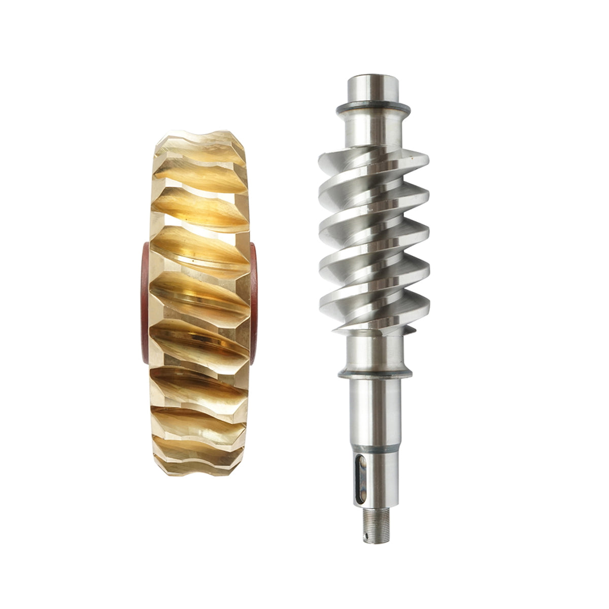 Bronz fogaskerék és csigatengely készlet csörlőhöz, erdészeti traktorhoz