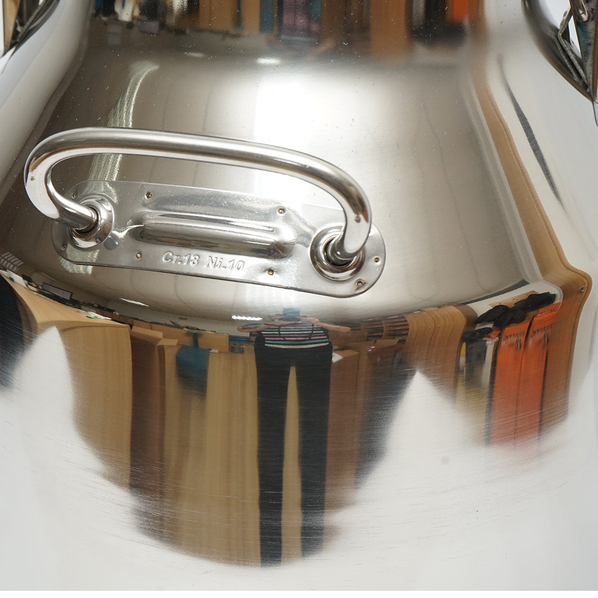 Rozsdamentes acél tejtartály fedéllel, 30 L, tehénfejő géphez, Breckner Germany