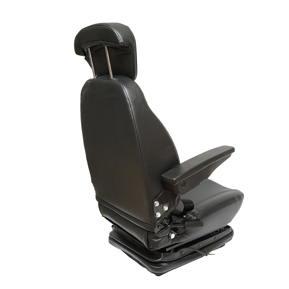 Univerzális állítható traktorülés biztonsági övvel, kartámasszal és mechanikus felfüggesztéssel, mérete: 800x610 mm