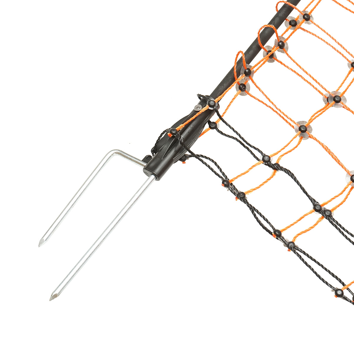 Elektromos kerítésháló, 120 cm × 30 m, dupla lábbal, ellenállás 0,2 Ohm/m, Breckner Germany