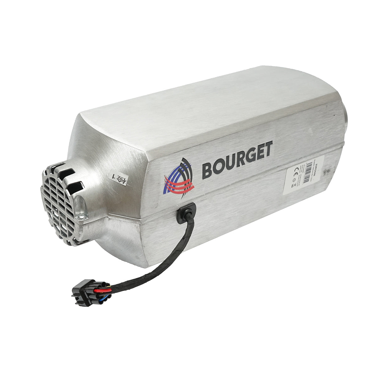 Állóhelyzeti fűtés, gazdaságos sirocou 12–24V, 5KW, LCD kijelzővel és távirányítóval, Bourget, aluminium