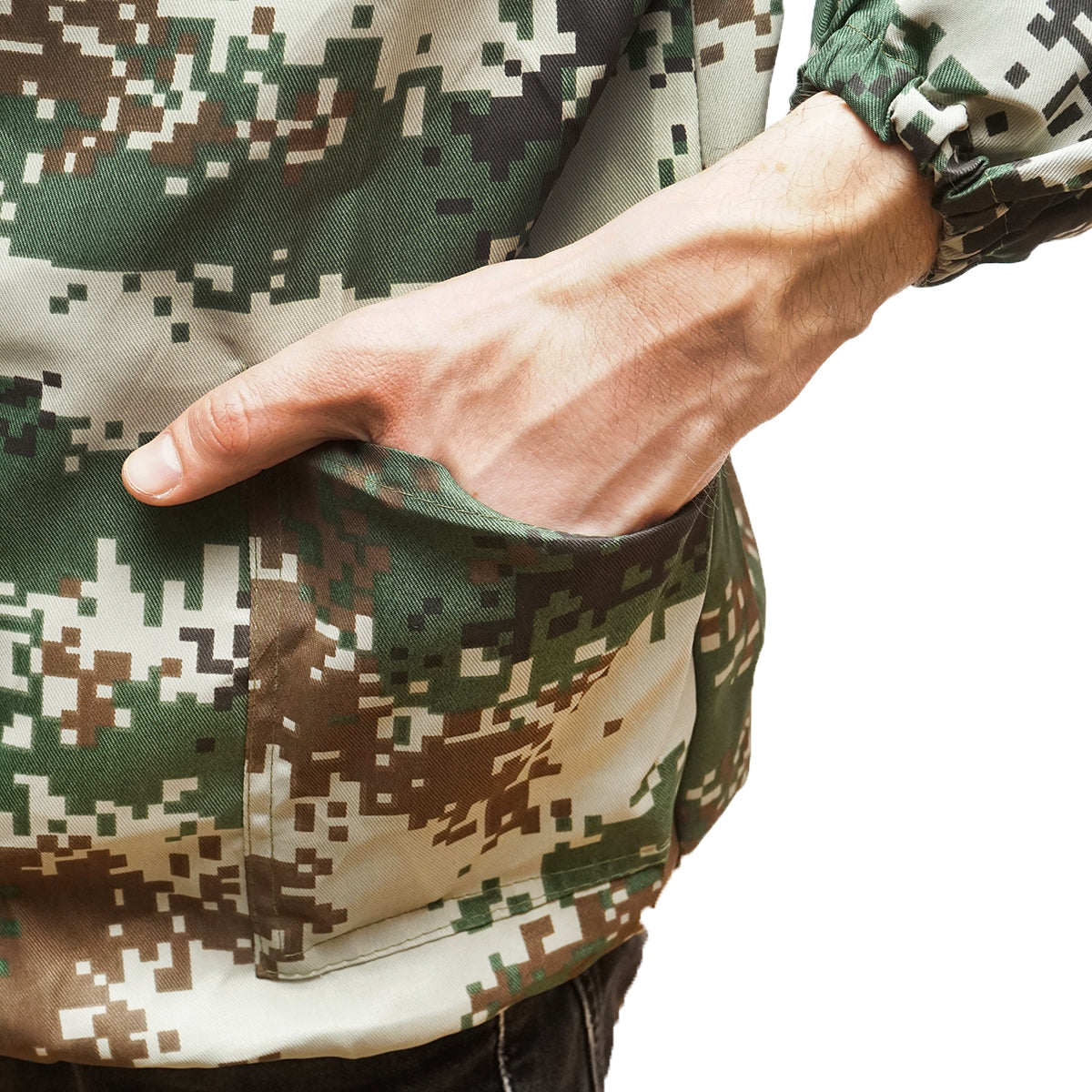 Méhész kabát terepszínű, XL méretben, védőmaszkkal