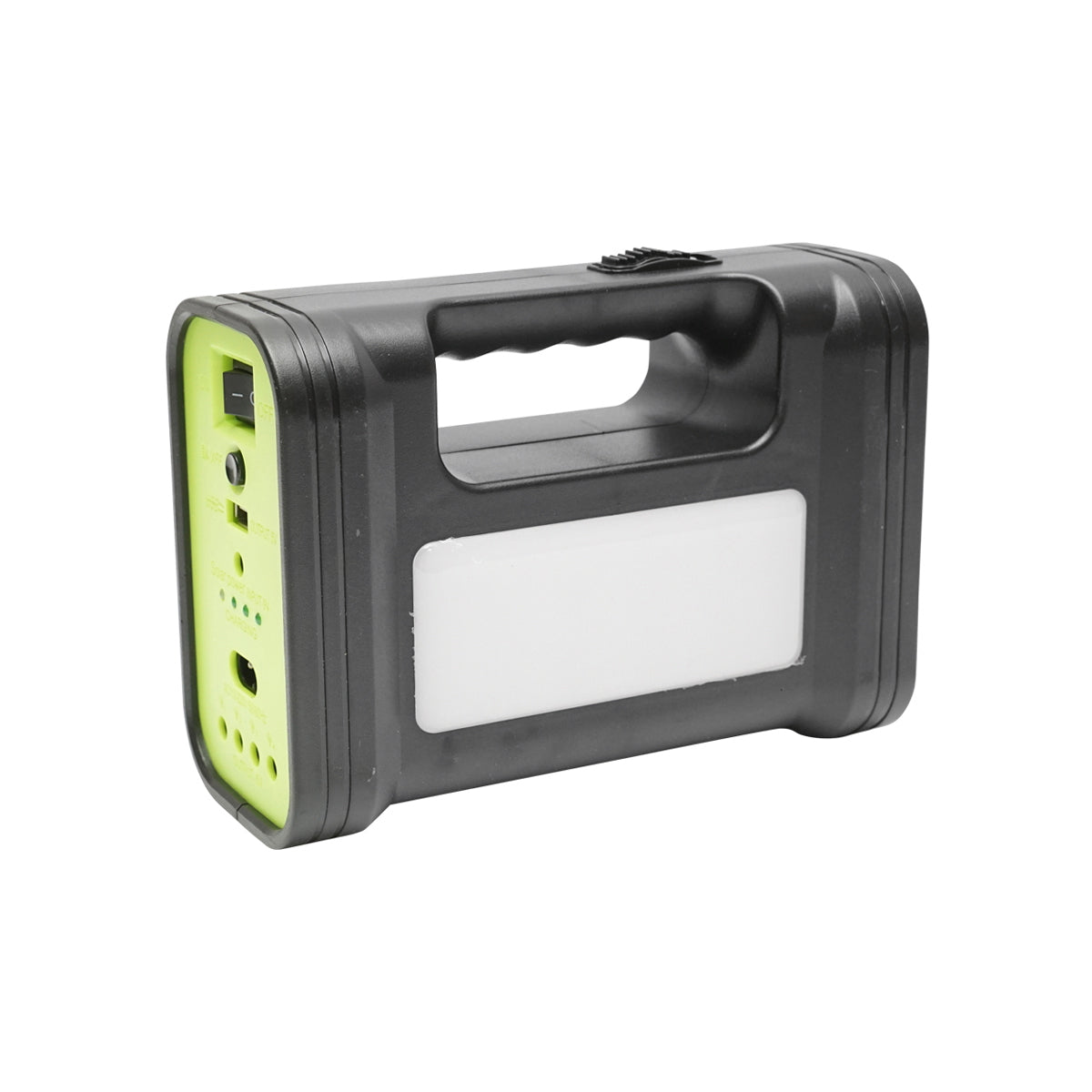 Hordozható LED világítási készlet 3 izzóval/projektorral, napelemmel és 6V, 4.5Ah akkumulátorral, horgászathoz, kempingezéshez, GD-17