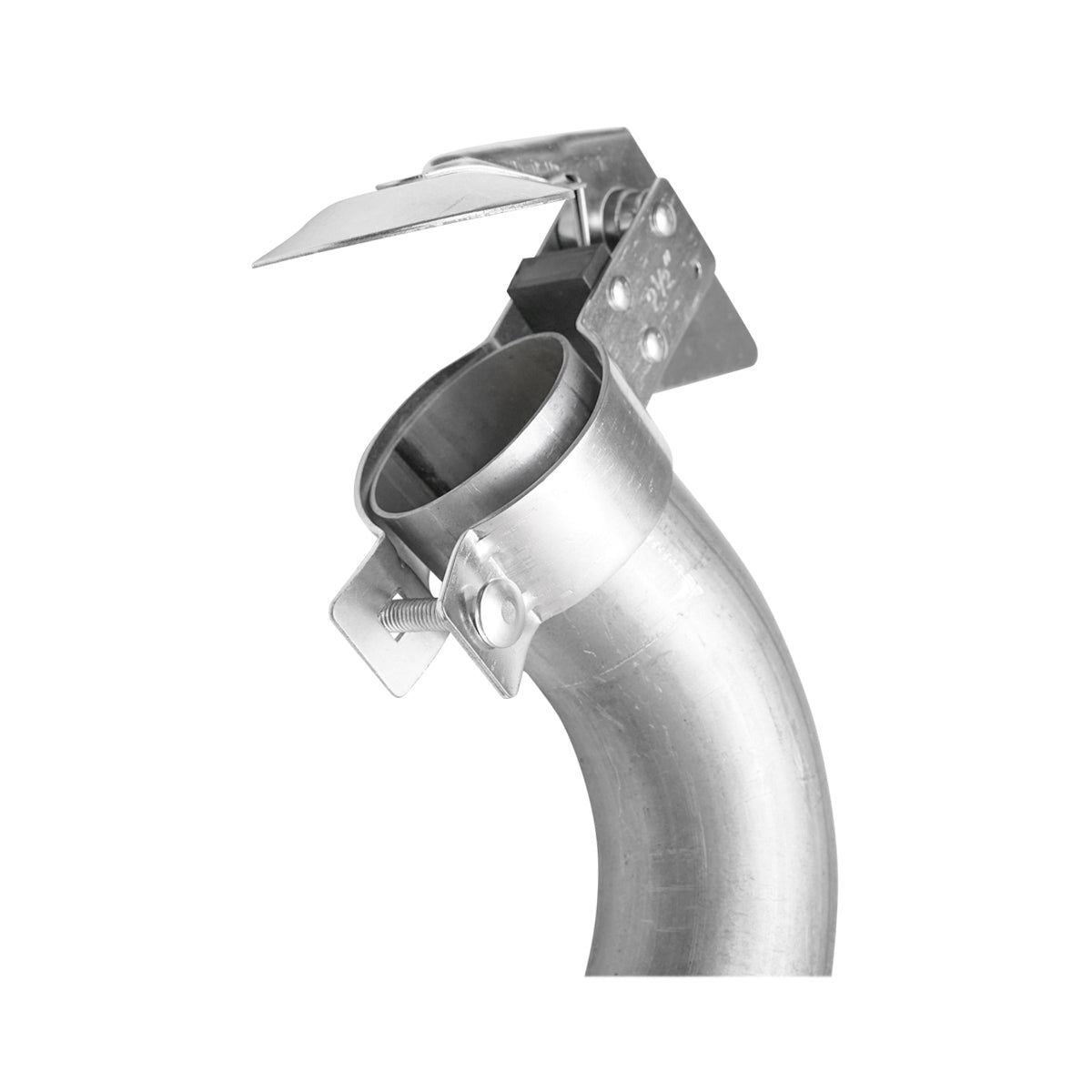 Rozsdamentes acél kipufogódob Erdei traktorhoz, négy- vagy hathengeres MAN motorhoz, négyszögletes kivitelben, HQ hangtompító szűrővel