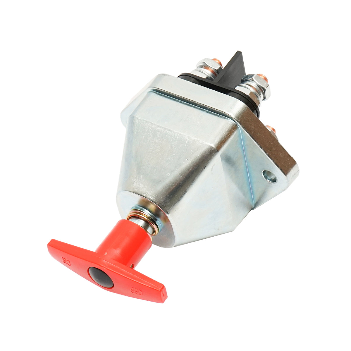 Dupla áramkörös főkapcsoló, 12/24V, 250A, réz M10 csatlakozóval, Breckner Germany