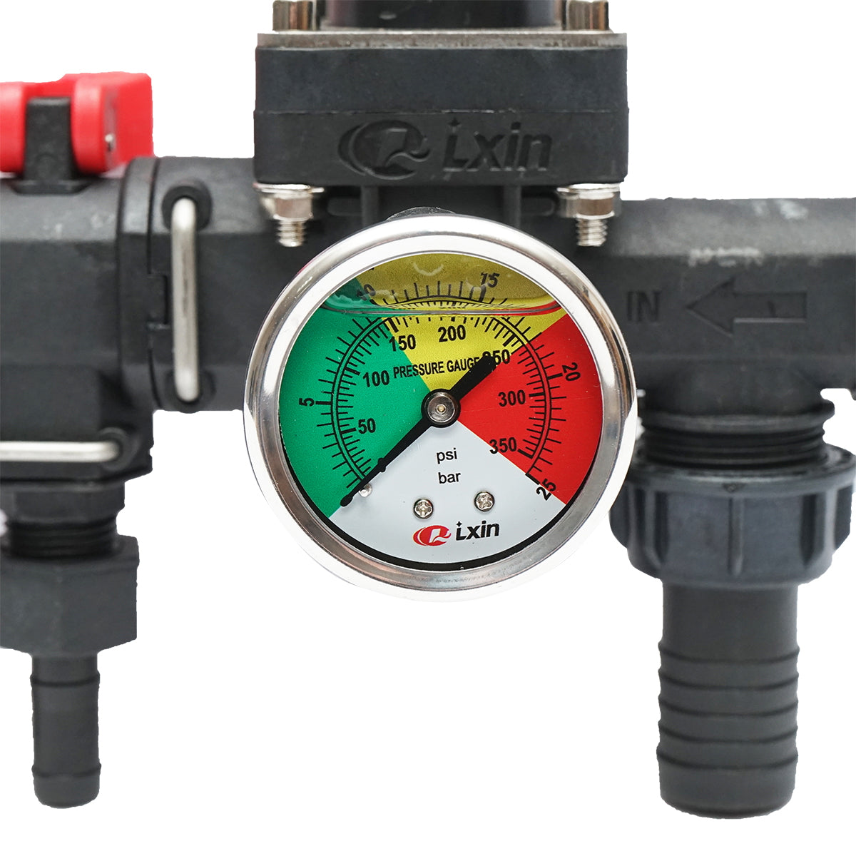 4-utas osztóegység nyomásmérővel permetezőgéphez