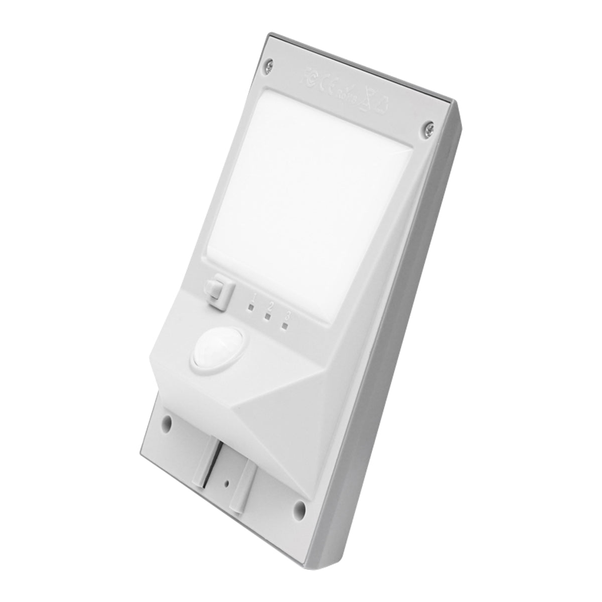 Napelemes LED lámpa 2W, 6500K, IP44, mozgásérzékelővel, napelemmel és akkumulátorral, Breckner Germany