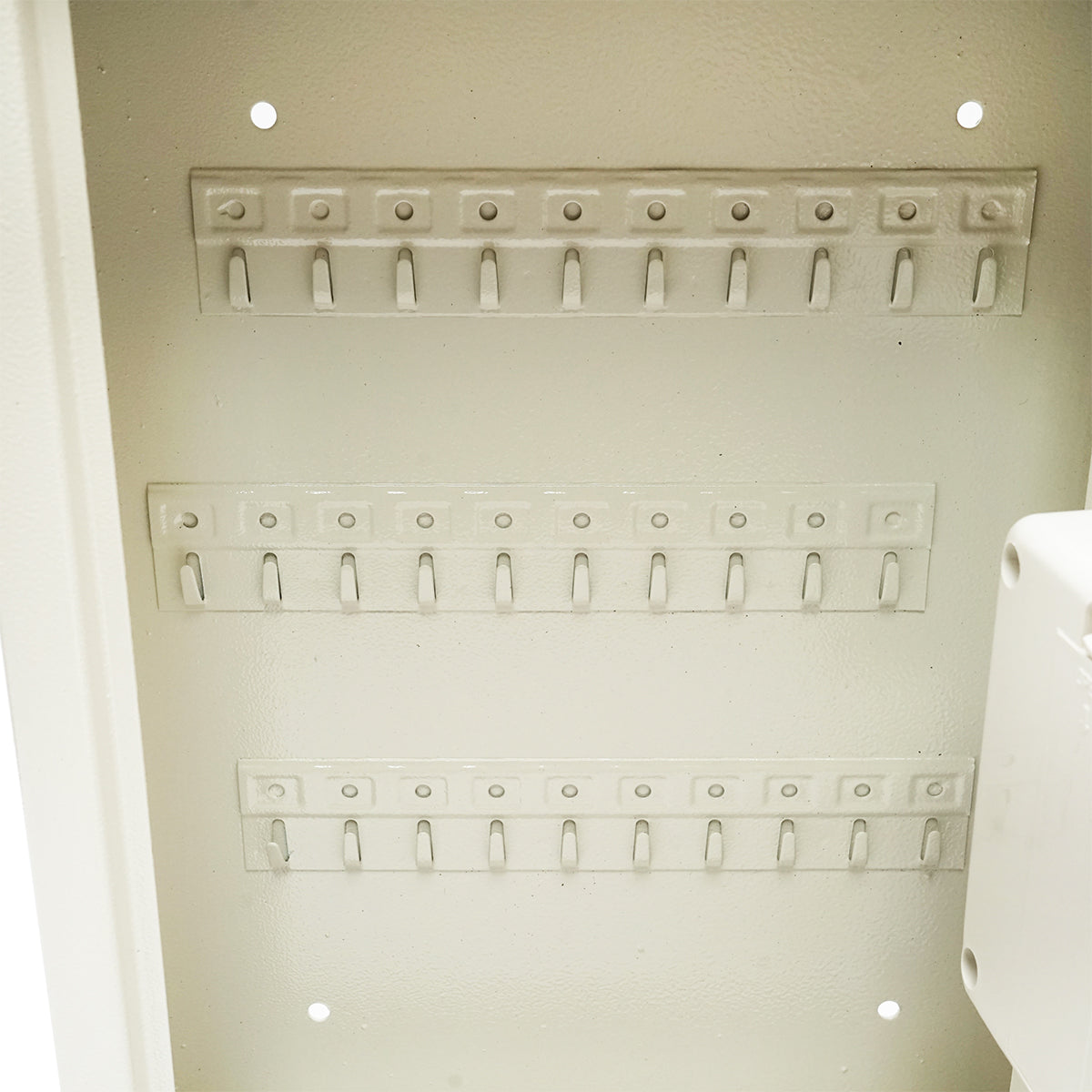 KULCSTÁROLÓ FÉMSZEKRÉNY ELEKTRONIKUS KÓDDAL 300X450X100MM