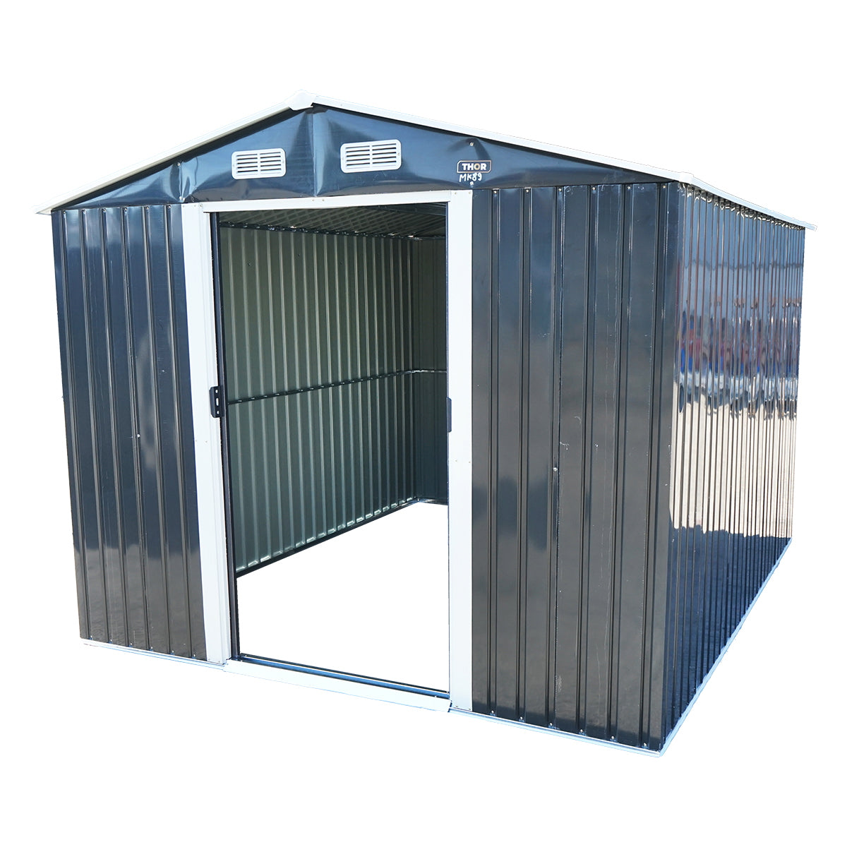 Fém kerti tároló, 312x257x212 cm