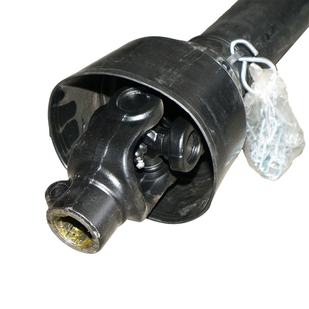 Kardántengely 1400 mm, T4, kereszt 27x74,6 mm, háromszög alakú csővel, 1 3/8" Z=6