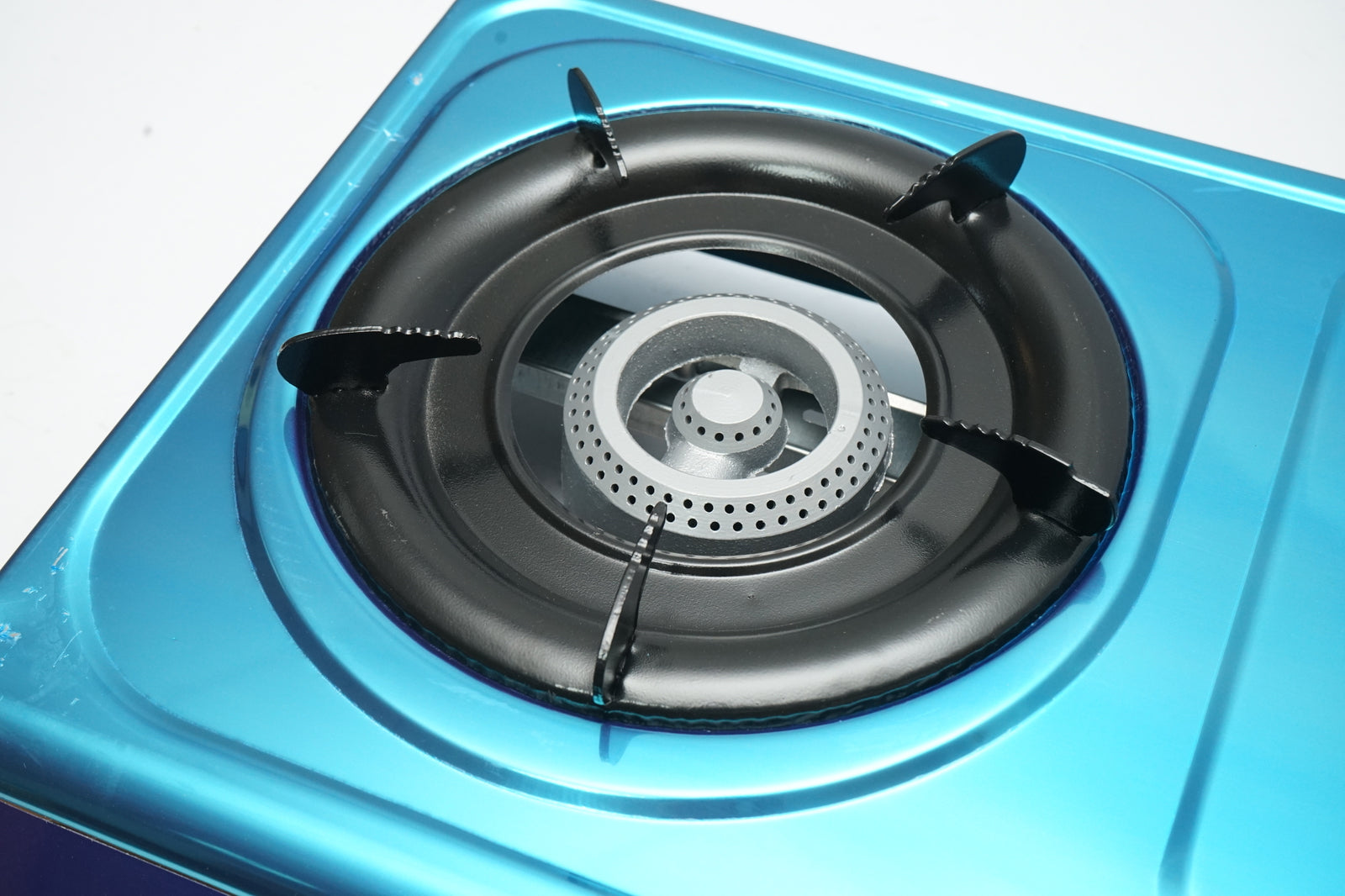 Gáz tűzhely, 2 égős öntöttvas 2.5KW rozsdamentes acél tűzhely, automata gyújtás 715x380x94mm Breckner Germany