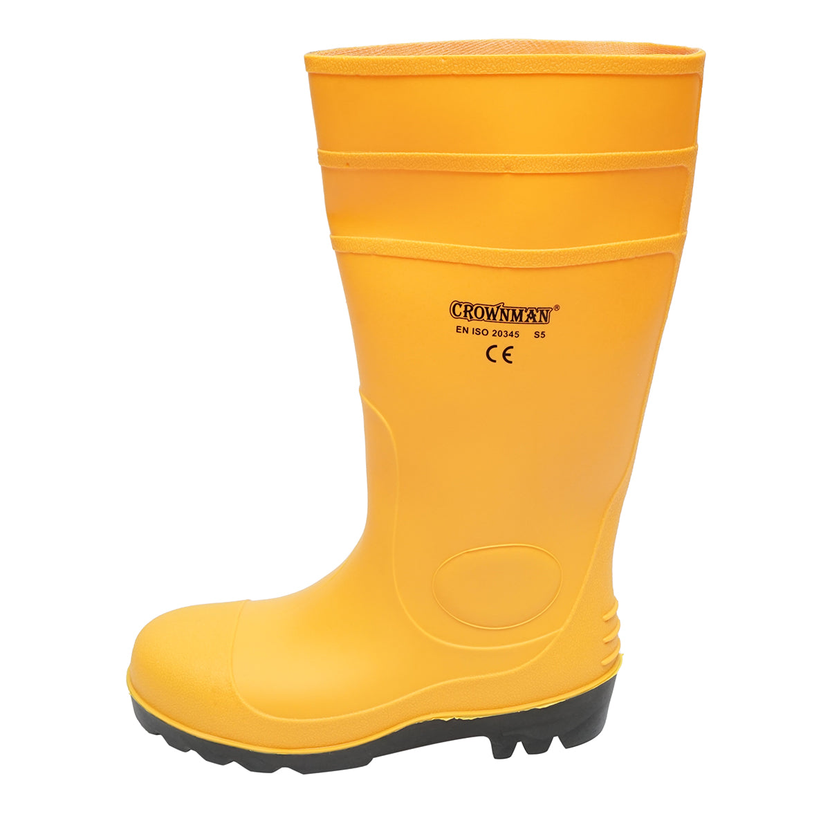 Munkavédelmi gumicsizma, sárga, 44-es méret, Crownman