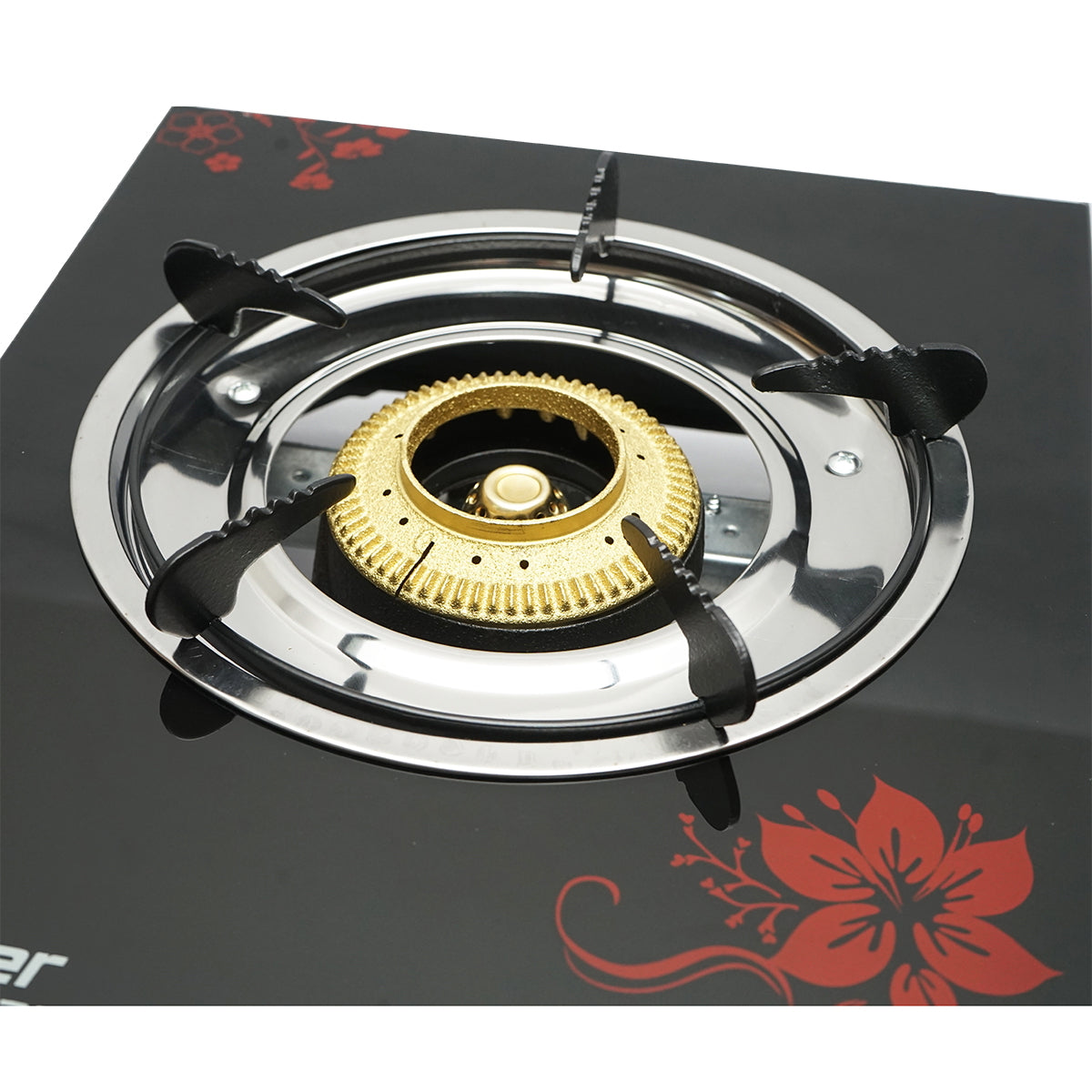 Tűzhely, öntöttvas egyégővel 3KW, edzett üveg 400x300x90mm Breckner Germany