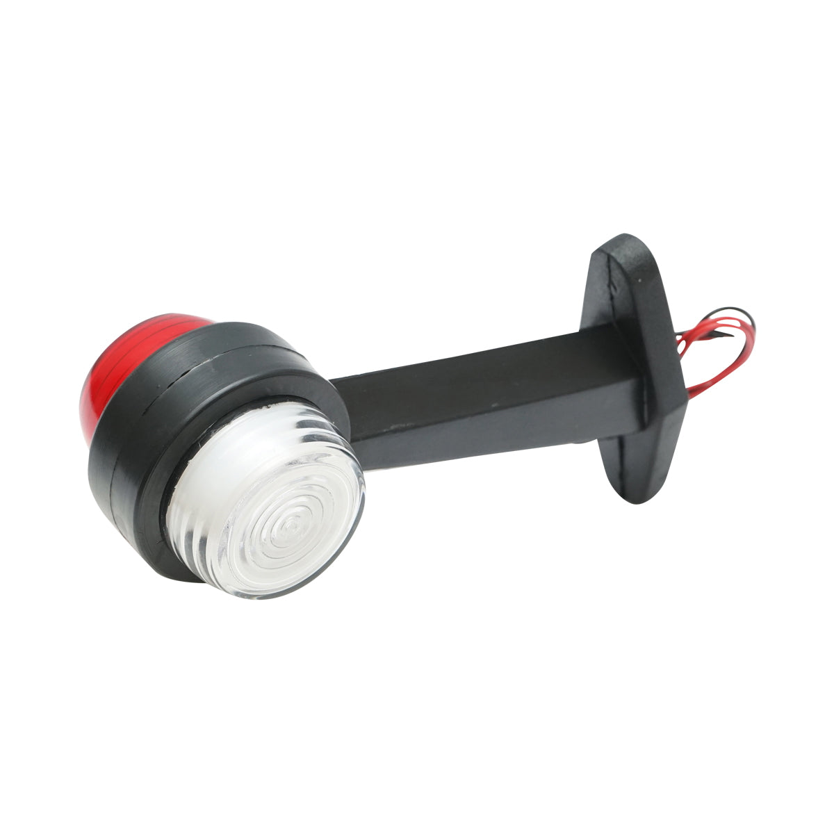 Oldalsó helyzetjelző LED/NEON lámpa, piros-fehér, 12V–24V, Breckner Germany