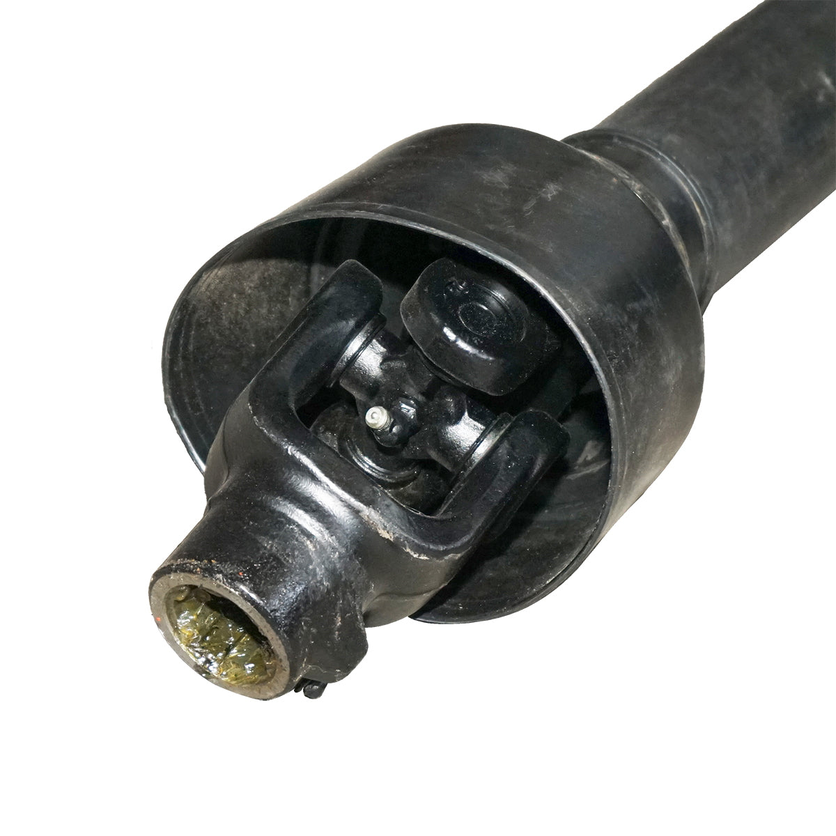 Kardántengely 2000 mm, T4, Z=6, kereszt 27x74,6 mm, háromszög alakú csővel