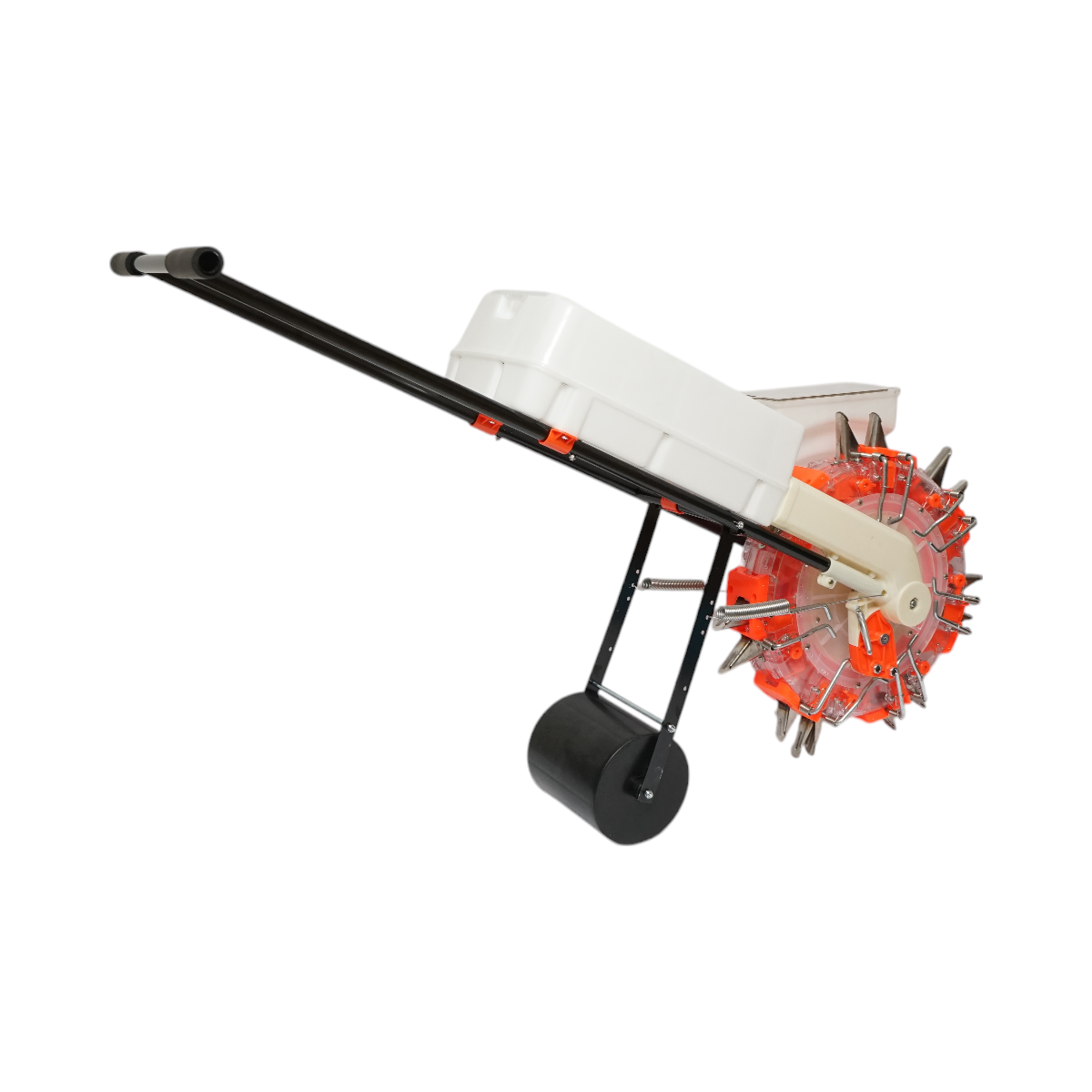 Kézi vetőgép, 7 tüskével, 8 cm vetési mélységgel, 4 literes magtartállyal, 12 literes műtrágyatartállyal – THOR