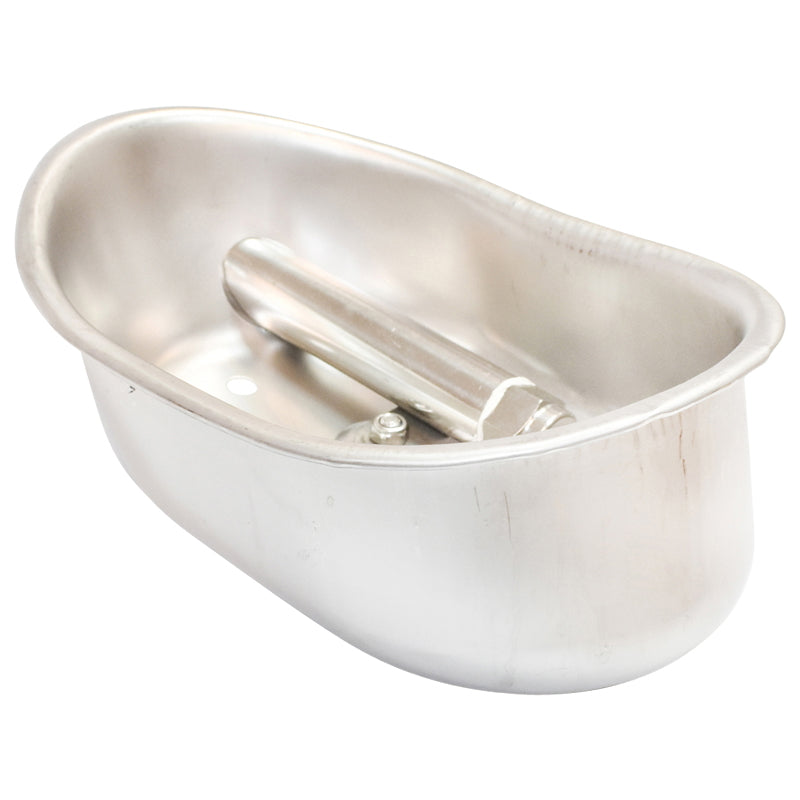 Rozsdamentes acél itató, kis méretű, függőleges, malacok számára, 210×155×100 mm