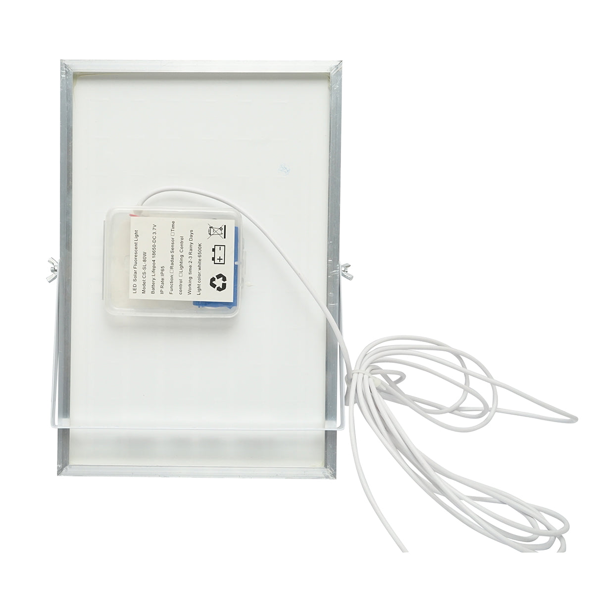 LED reflektor lámpa 80W, 10W-os napelemmel, 6000 mAh akkumulátorral és 5m kábellel IP65 Breckner Germany