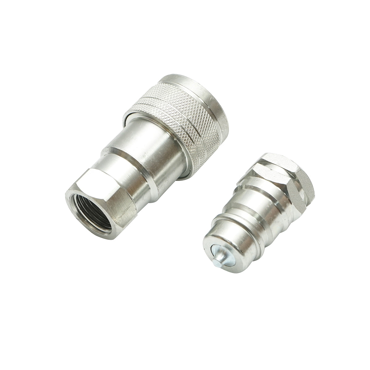 Átmenő szelep anya-apa kúpos csatlakozással, M20 menettel, M16x20 átalakítókkal (1/2" gyorscsatlakozó anya+apa készlet), 92,8x37x29,6 mm