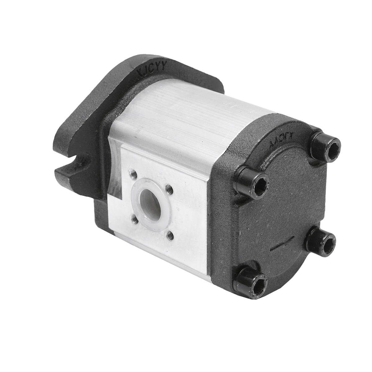 Szervókormány hidraulikaszivattyú Erdei traktorhoz, tengely átmérő 18 mm, 11 fogas, csatlakozás Ø 35 mm / Ø 40 mm, szerelési furatkör Ø 82,5 mm